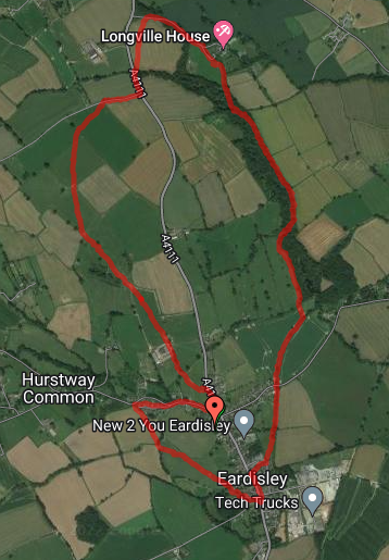 Map of Eardisley circular walk